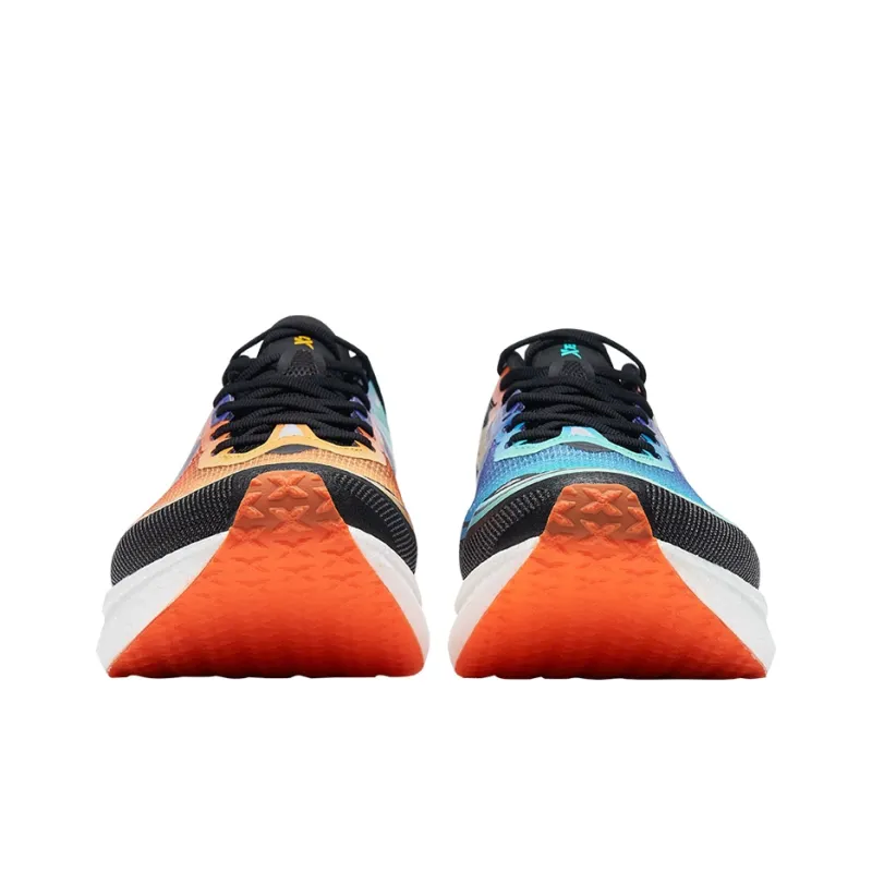 XTEP 260 1.0 Cushioned Anti Slip Wear Resistant Breathable Lightweight Low Top Running Shoes Men's Black Green Orange-3
