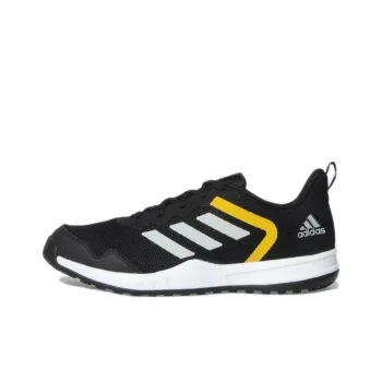Adidas Adicaz Wear-resistant Non-slip And Breathable Low-Top Running Shoes Men's Black White Yellow