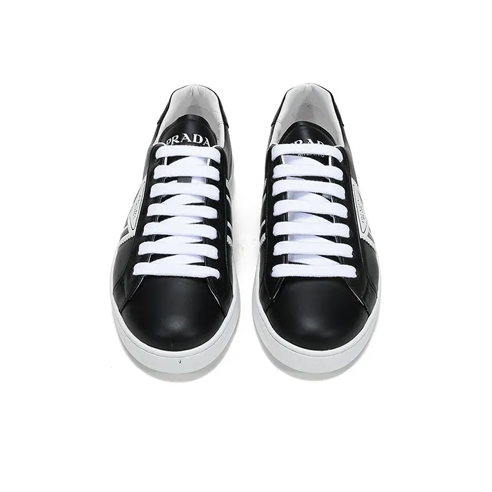 PRADA Stylish Skateboarding Shoes Men's Black White-3