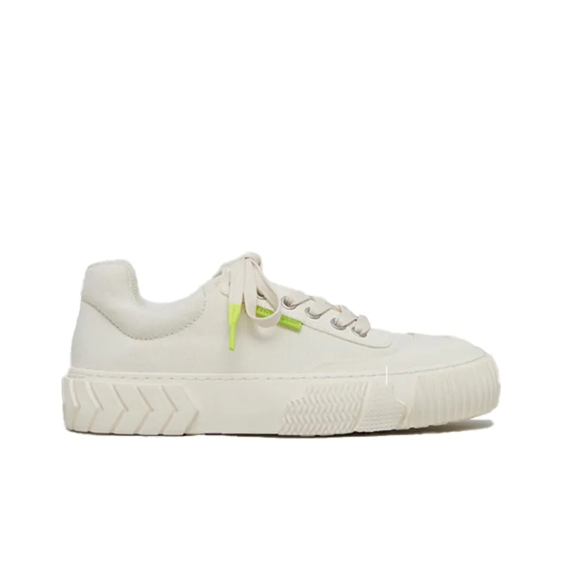 Both Broken C Low Top Casual Skateboard Shoes Women's White-1