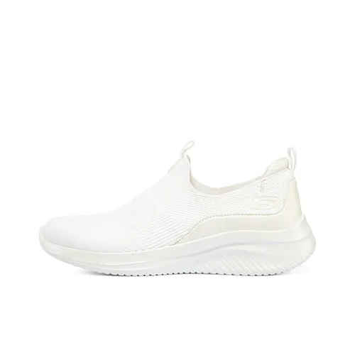 Skechers Ultra Flex 3.0 Cushioning Anti Slip And Wear Resistant Low Top Casual Shoes Women's White