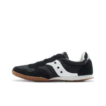 Saucony Bullet Cushioning Anti Slip Wear Resistant Breathability Low Top Running Shoes Men's Black White Standard M