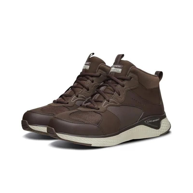 Skechers Go Walk Arch Fit Solar Fuse Cushioning High-Top Casual Shoes Men's Chocolate-2