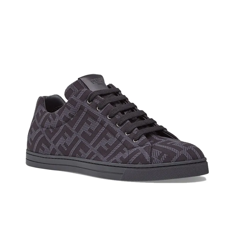 FENDI Tech Fabric Low Top Gray-2