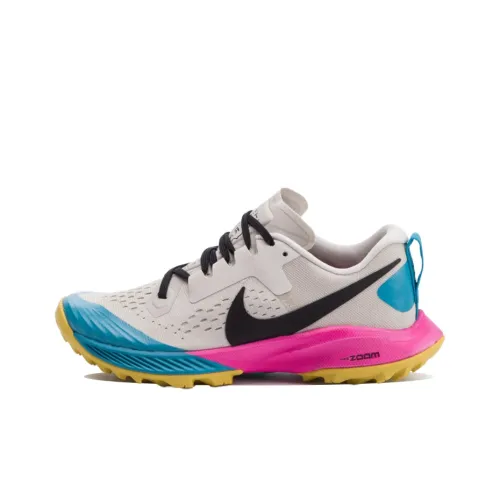 Nike Air Zoom Terra Kiger 5 Running Shoes Women's Low-Top Yellow/Pink/Blue/Beige/Black