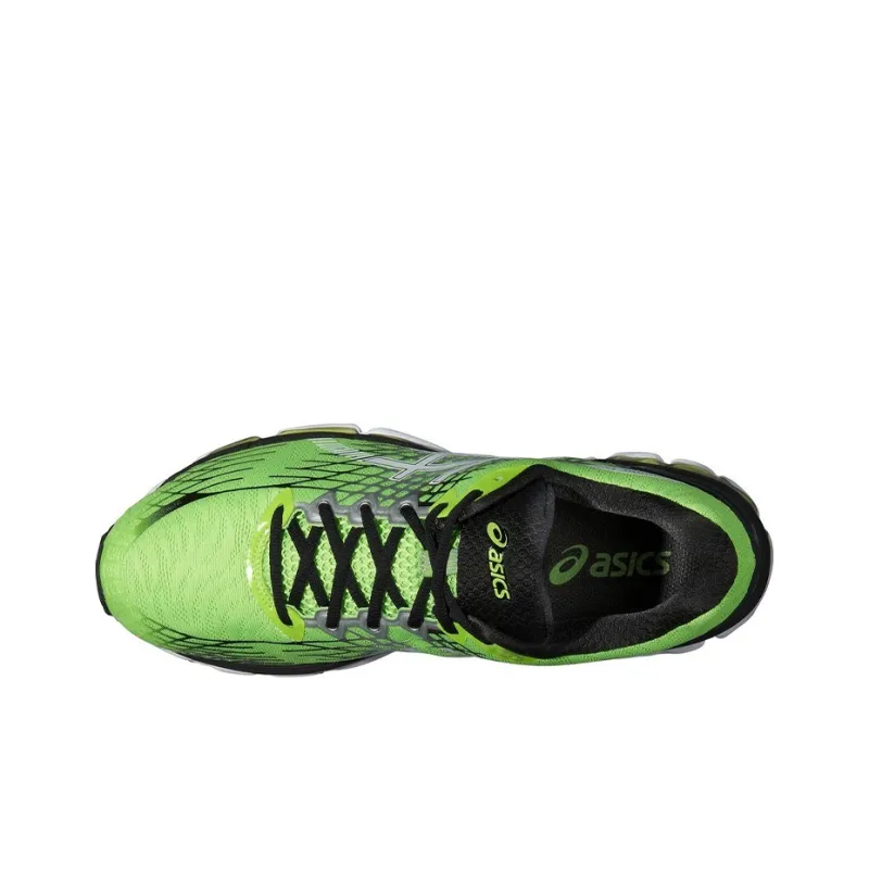 Asics GEL Nimbus 17 Abrasion Resistant Low Top Running Shoes Men's Green White-2