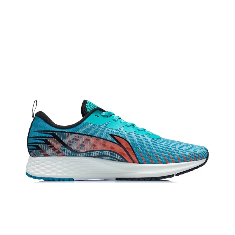 LiNing Red Hare 1 Breathable Wear Resistant Slip Resistant Low Top Light Foam Running Shoes Men's Neon Soft Orange-1