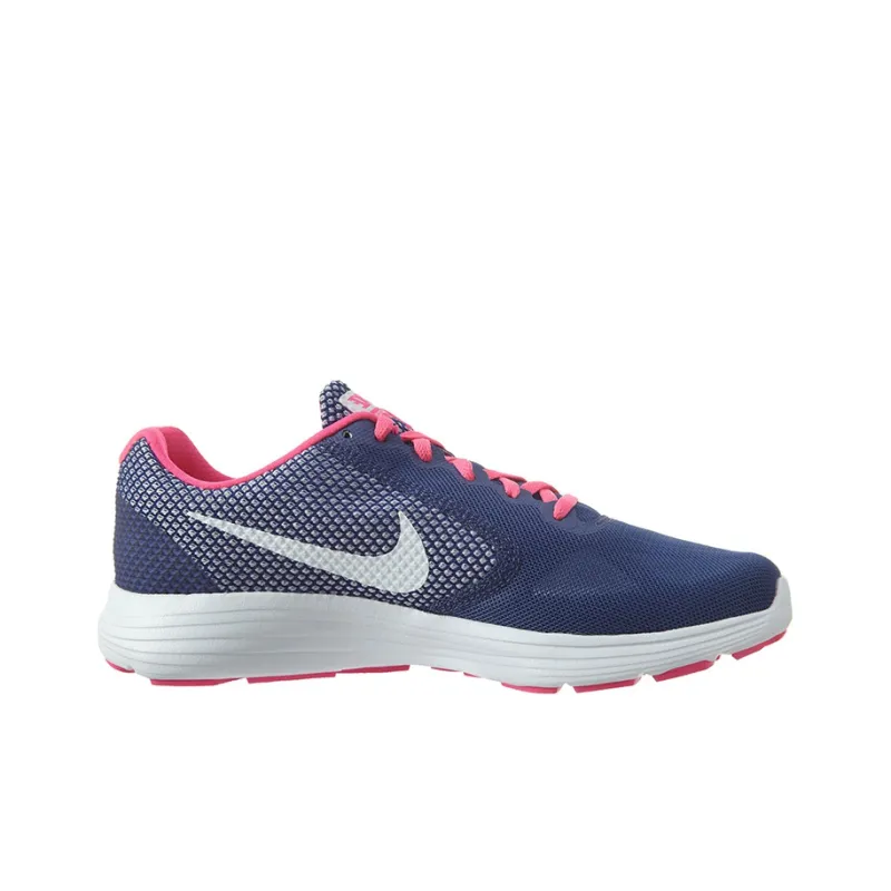 Nike REVOLUTION 3 Cushioning Breathable Lightweight Low-Top Running Shoes Men's Blue Pink-1