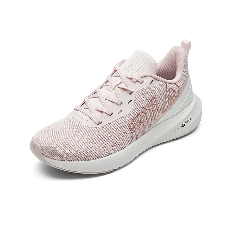FILA Athletics Cushioning Anti-Slip Wear-Resistant Breathability Low-Top Running Shoes Women's Pink-1