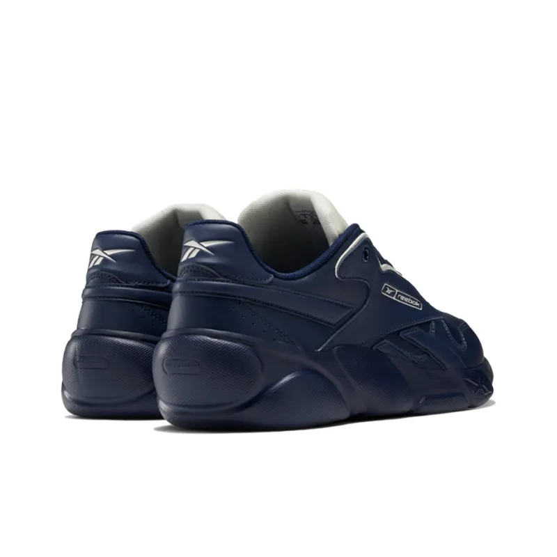 Reebok Premier Classic Leather Stylish Wear Resistant Sports Navy Blue-3