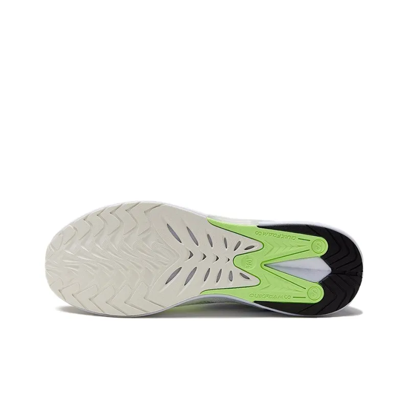 361° Flying Wing Slip Resistant Low Top Running Shoes Men's White Green-3