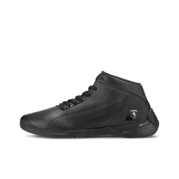 PUMA Ferrari Style KartCat-X Tech Cushioned Wear-Resistant Slip-Resistant Mid-Top Running Shoes Men's Black