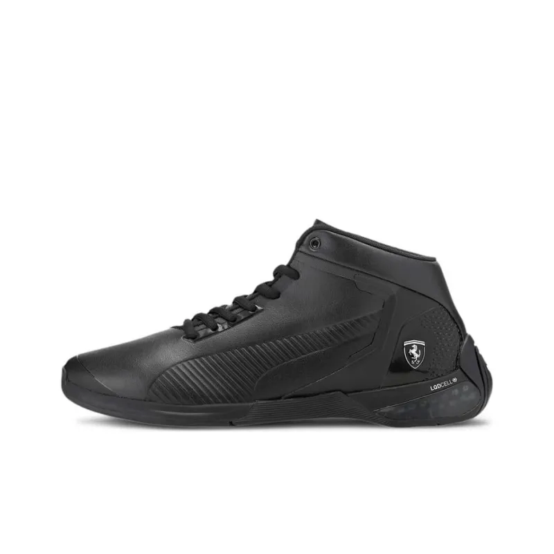 PUMA Ferrari Style KartCat-X Tech Cushioned Wear-Resistant Slip-Resistant Mid-Top Running Shoes Men's Black-0