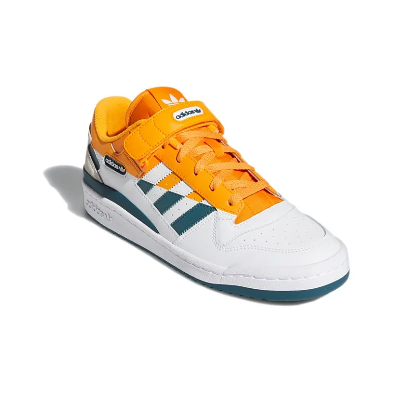 Adidas Forum Low Premium 'White Crew Orange Teal'-2