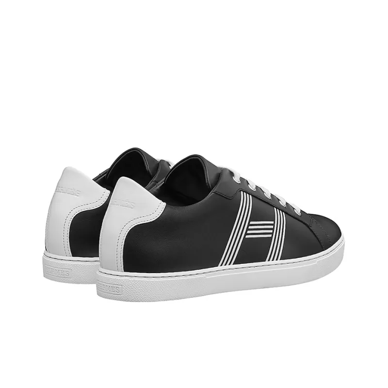 HERMES Avantage Low Top Stylish Skateboarding Shoes Men's Black-3