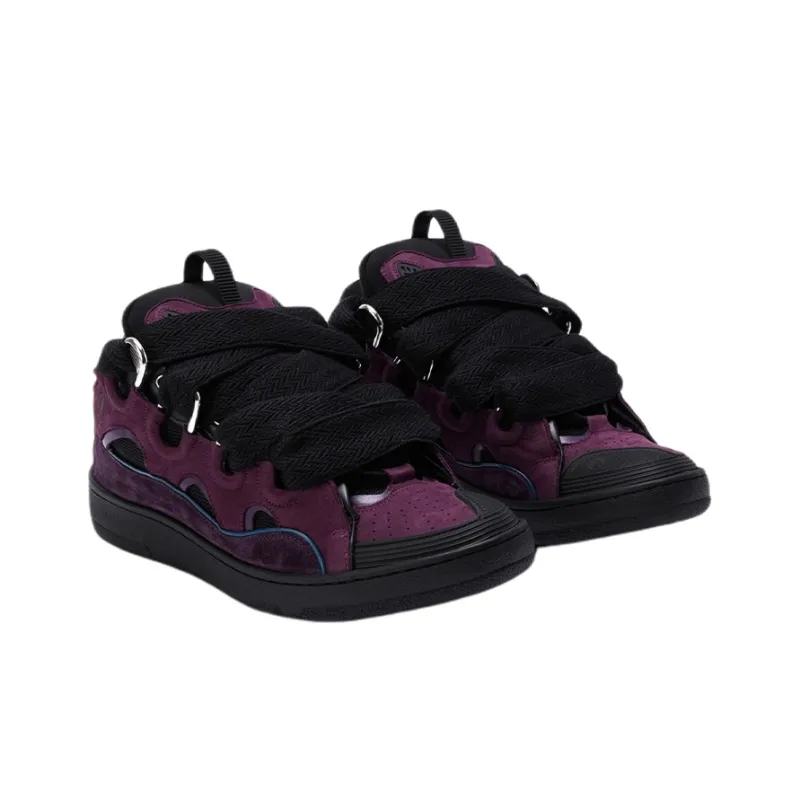 Lanvin Curb Stylish Skateboarding Shoes Women's Purple Black-2
