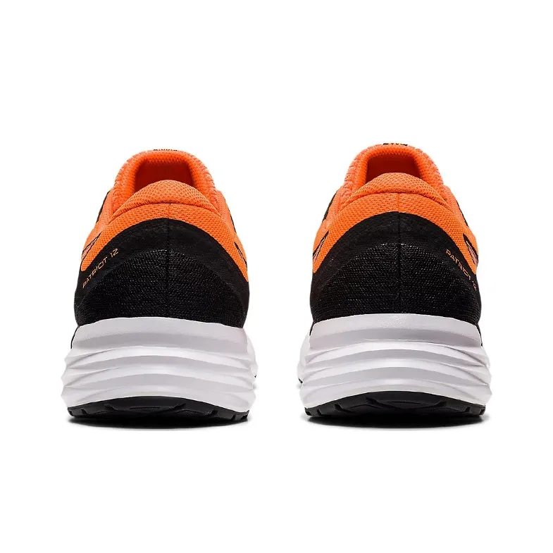 Asics Patriot 12 Running Shoes Men Low Top Black/Orange-4