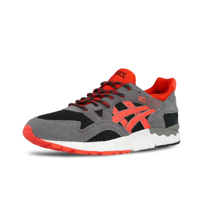 Asics Gel-Lyte V V Anti-Slip Wear-Resistant Low-Top Running Shoes Men's Gray Orange-2