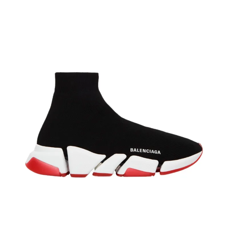 Balenciaga Speed 2.0 Bicolor Transparent Red Sole Women's-1