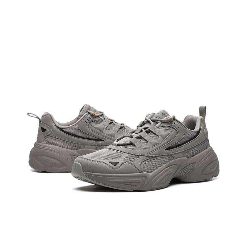FILA Cube Cushioned Slip Resistant Low Top Casual Shoes Men's Faded Dove Gray-2