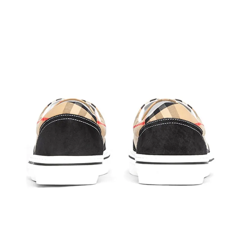Burberry Low Top Stylish Skateboarding Shoes Men's Khaki-4