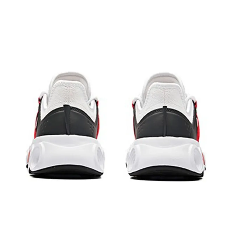 Anta Cushioned Slip-Resistant Abrasion-Resistant Breathable Low-Top Running Shoes Men's White Gray Red-4