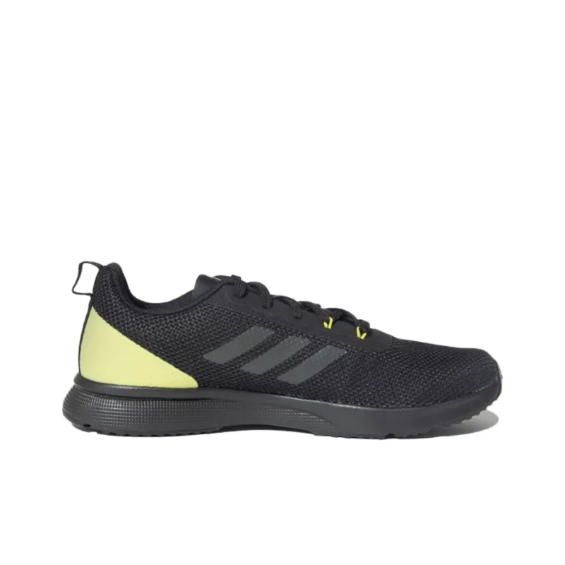 Adidas Glowrun Glowrun Reflective Wear-Resistant Low-Top Running Shoes Men's Black Yellow-1