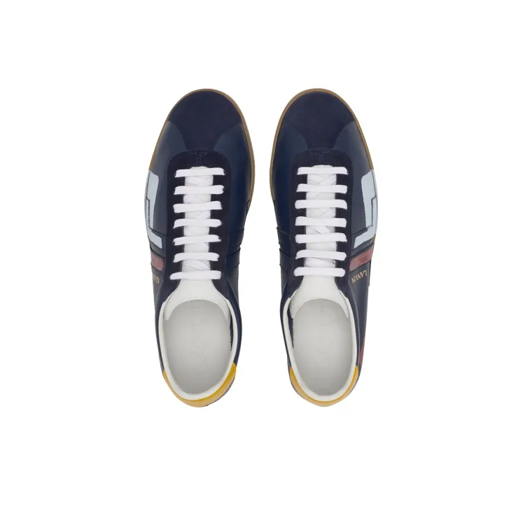 Lanvin Glen Low Top Stylish Skateboarding Shoes Men's Marine Blue-4