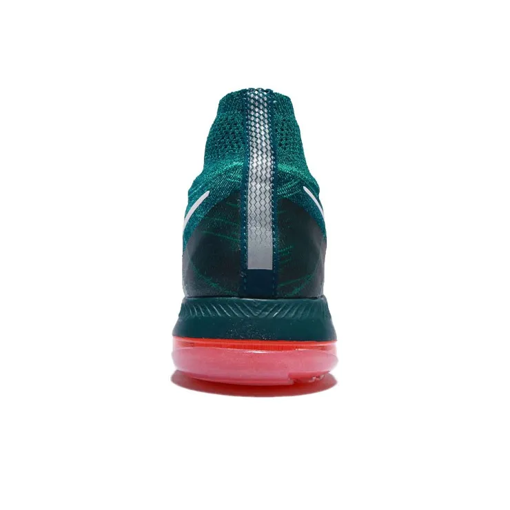 Nike All Out Flyknit Running Shoes Women's Mid-Top Green/White-3