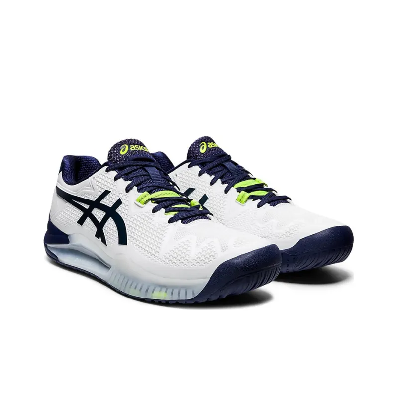 Asics Gel Resolution 8 2E Wide 'White Peacoat'-2