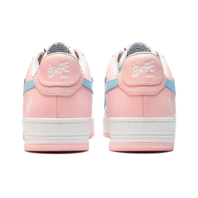 A BATHING APE STA Stylish Skateboarding Shoes Women's Pink-4