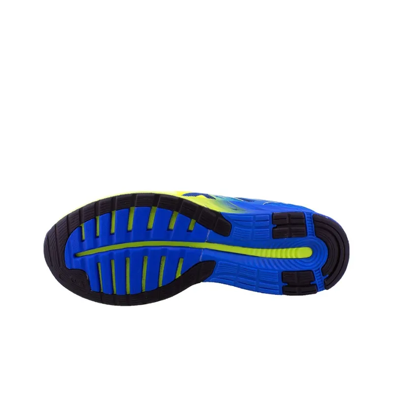 Asics Fuze Breathable Wear Resistant Slip Resistant Low Top Running Shoes Men's Neon Yellow Blue-3