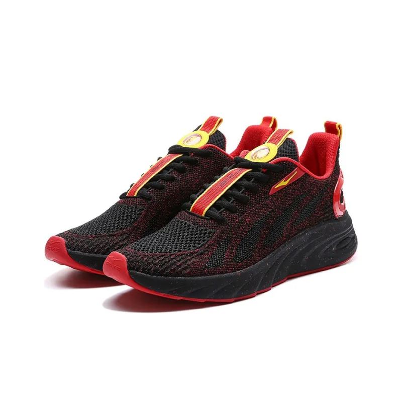 Erke Strange Bomb Α-fle Low-Top Running Shoes Men's Red Black Yellow-2