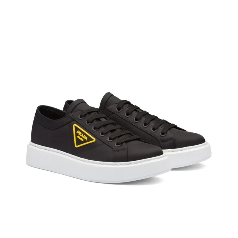 PRADA Nylon Gabardine Wheel Low 'Black Yellow'-1