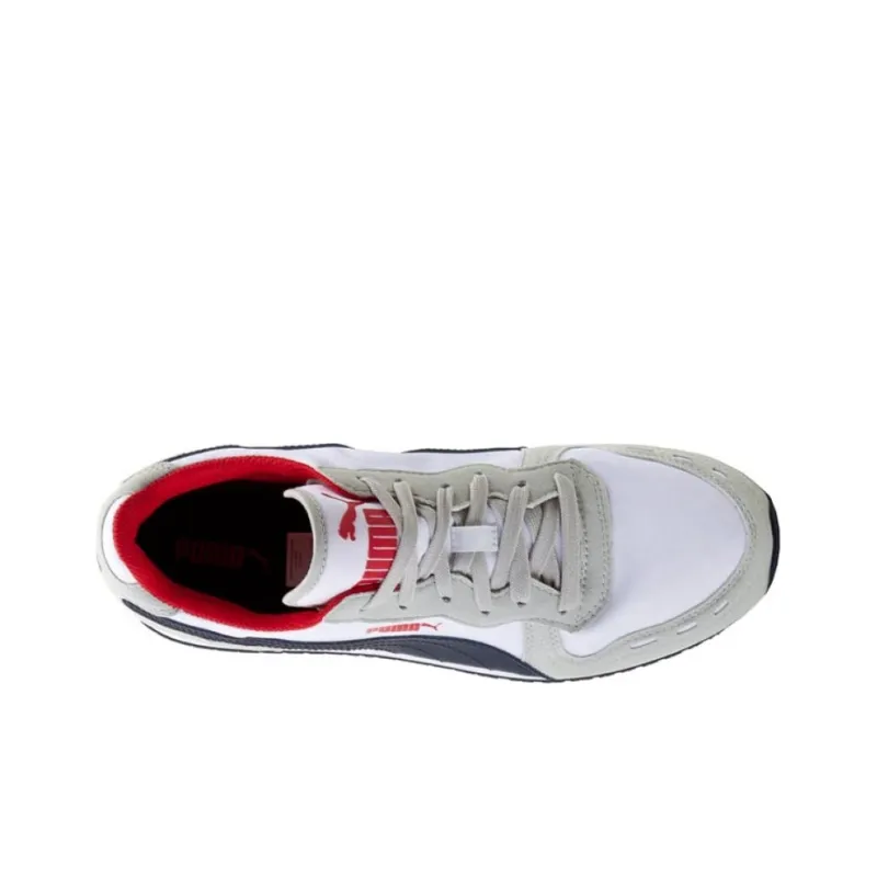 PUMA Cabana Racer Running Shoes Men Low-Top White/Gray/Red-2