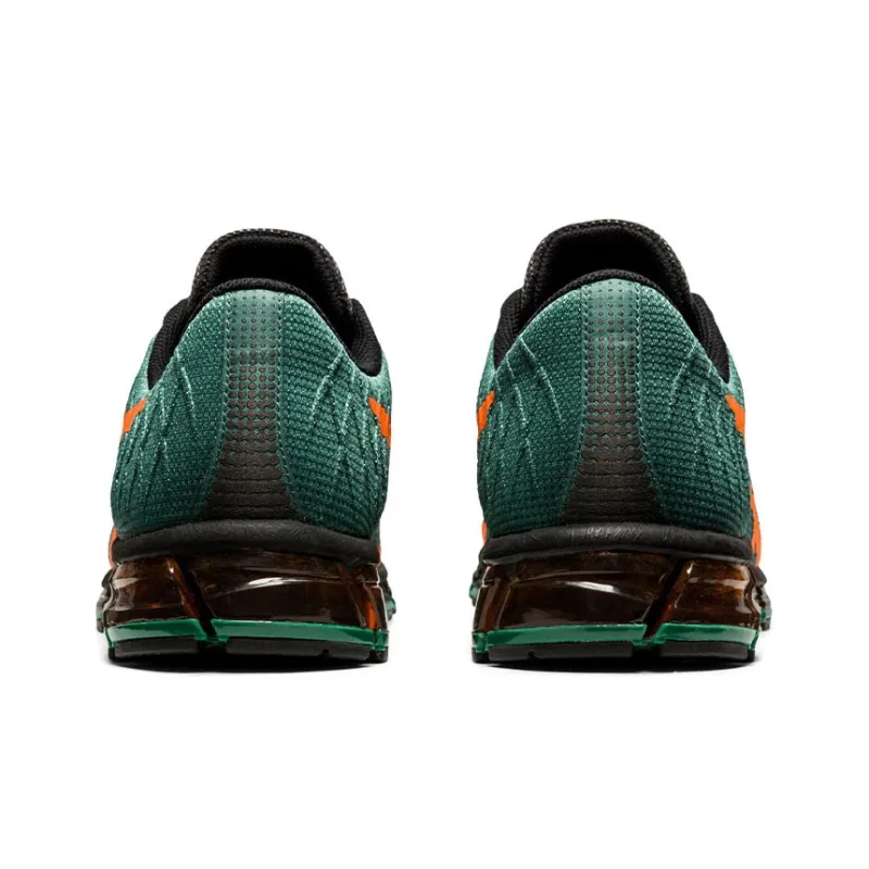 Asics Gel-Quantum 180 4 Cushioned Slip-Resistant Low-Top Running Shoes Men's Green Orange-4