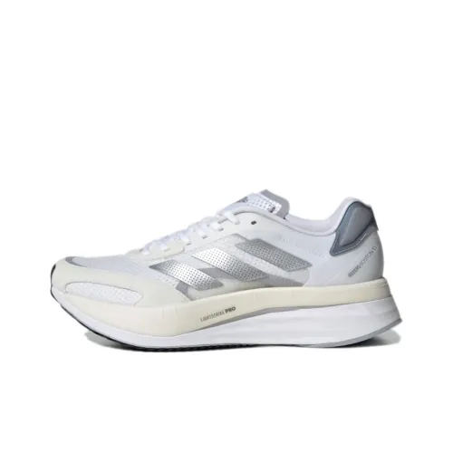 Adidas Adizero Boston 10 Running Shoes Women's Low-Top White