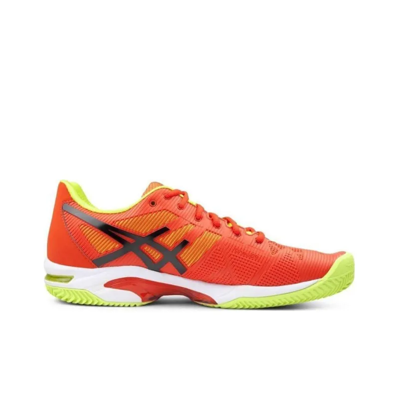 Asics Gel-Solution Speed 3 Clay Wear-Resistant Low-Top Running Shoes Men's Orange Black-1