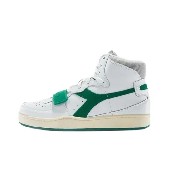 Diadora MI BASKET USED Stylish Skateboarding Shoes Unisex White Green