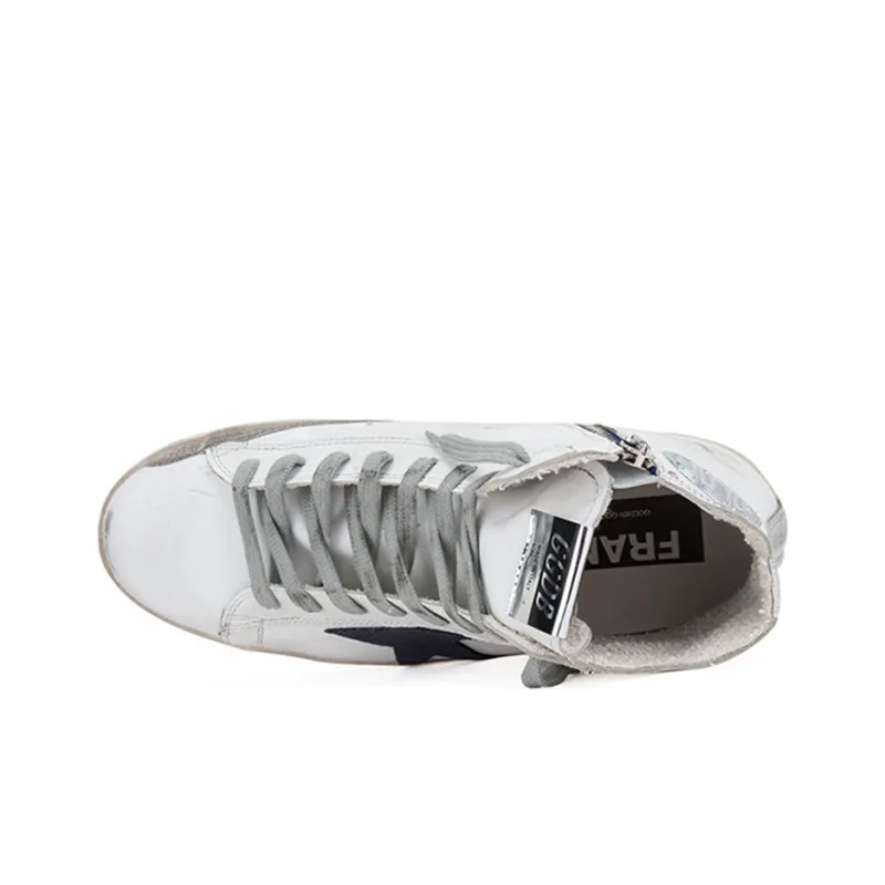 Golden Goose Francy Stylish Skateboarding Shoes Men's White-4