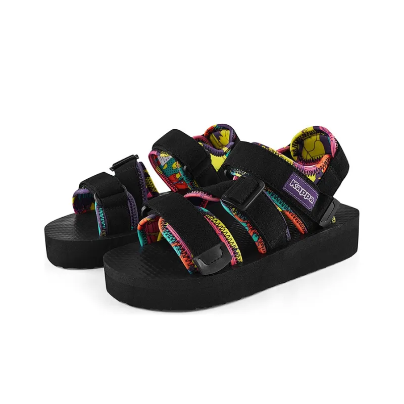 Kappa Beach Sandals Women's Black/Green/Red/Yellow-2