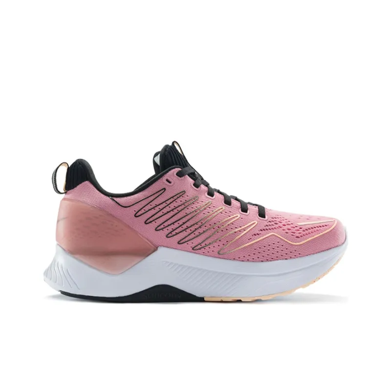 Saucony Endorphin Shift Durable Breathable Low-Top Running Shoes Women's Pink Black-1