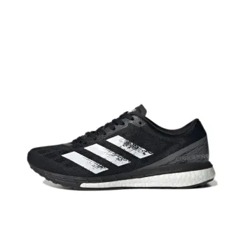 Adidas Adizero Boston 9 Anti-Slip Wear-Resistant Low-Top Running Shoes Women's Black