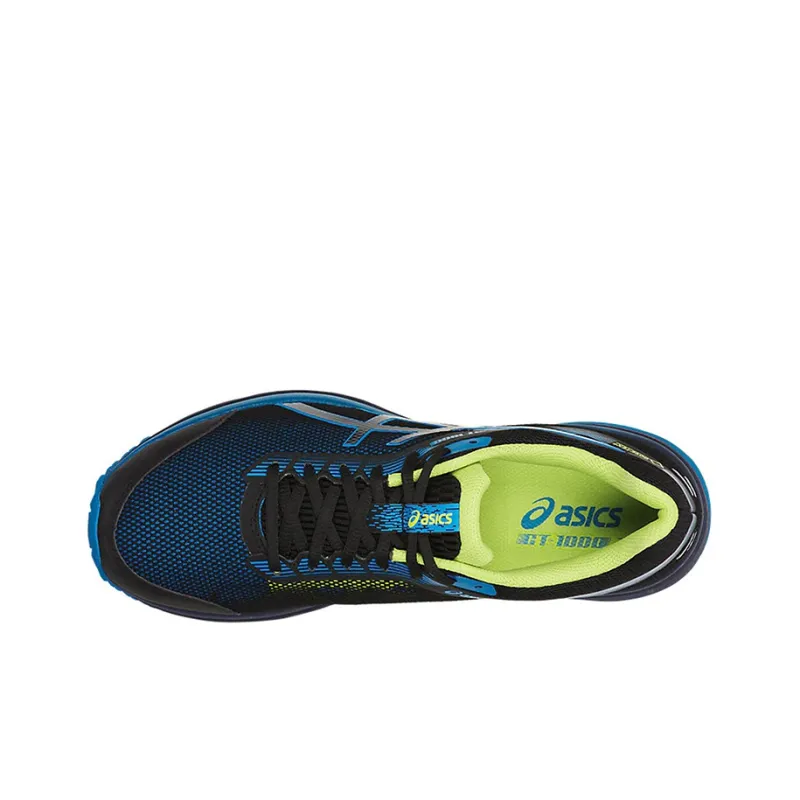 Asics GT-1000 7 Running Shoes Men Low-Top Black/Blue-2