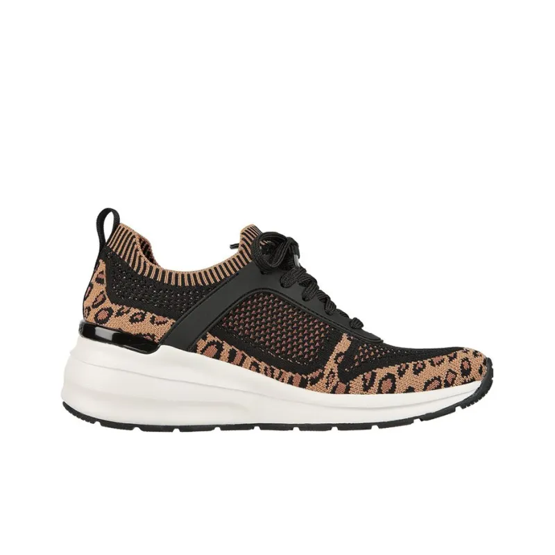 Skechers Billion Leopard Lady Cushioning Anti-Slip And Wear-Resistant Low-Top Casual Shoes Women's Leopard Print-1