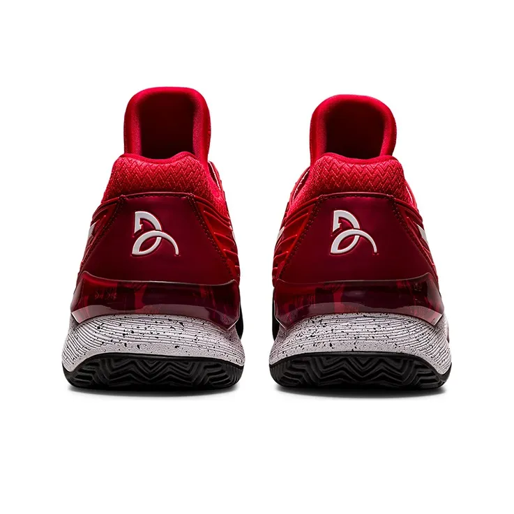 Asics Court FF 2 Novak Wear-Resistant Low-Top Running Shoes Men's Red-4