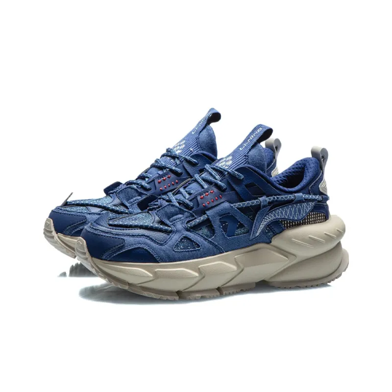 LiNing Running Shoes Men's Navy-2