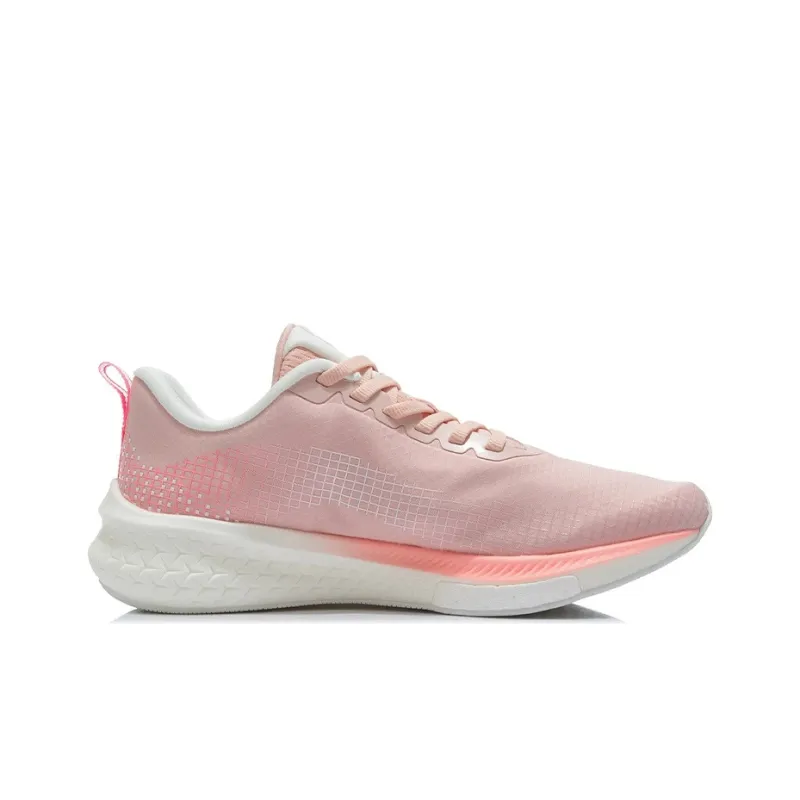 LiNing Red Hare 5 Pro Breathable Low Top Running Shoes Women's Peach Orange Pink-1