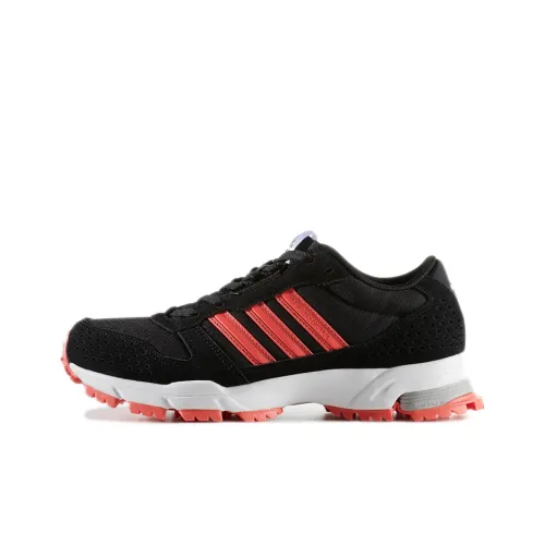 Adidas Marathon 10 Running Shoes Women's Low-Top Black/Pink/White