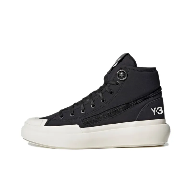 Adidas Y 3 Ajatu Court High Black White-0